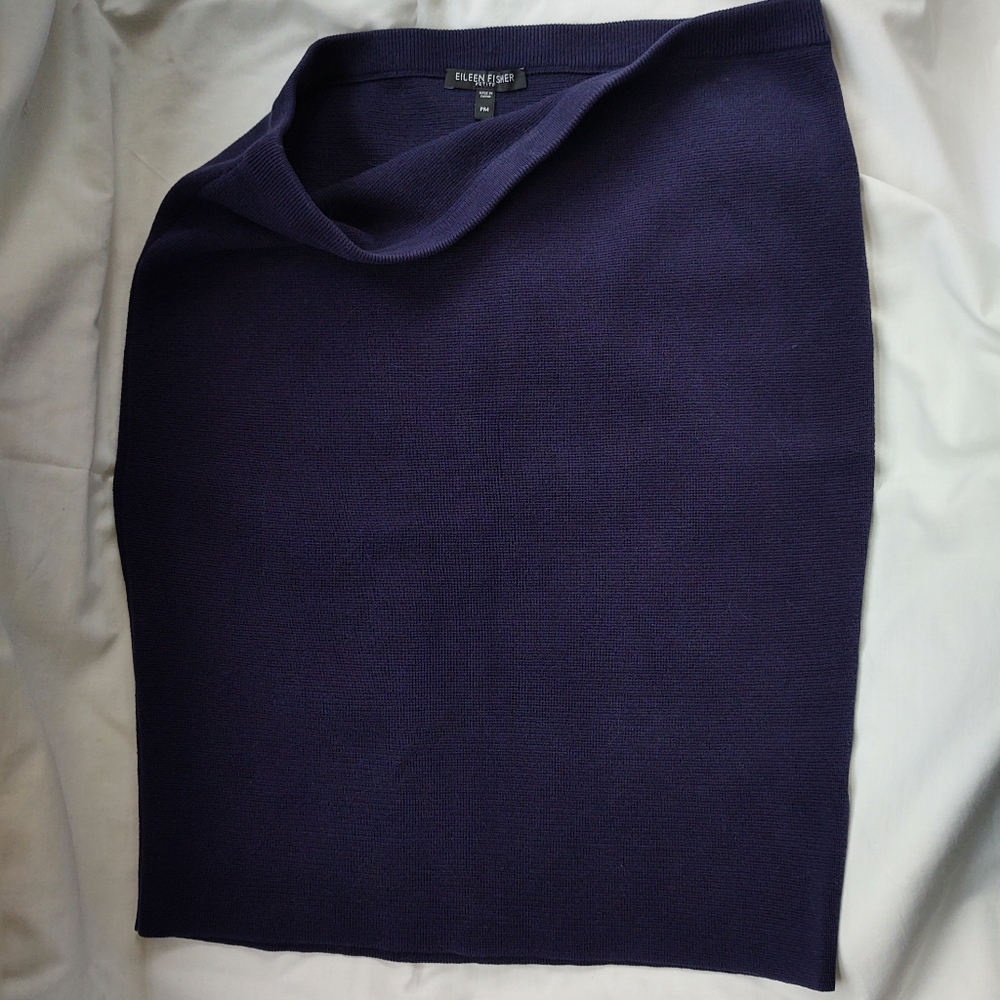 Eileen Fisher silk-cotton pencil skirt